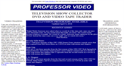 Desktop Screenshot of professorvideo.com